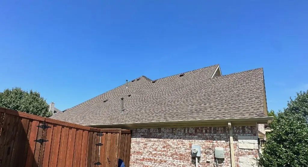 Completed roof replacement project in Overland Park